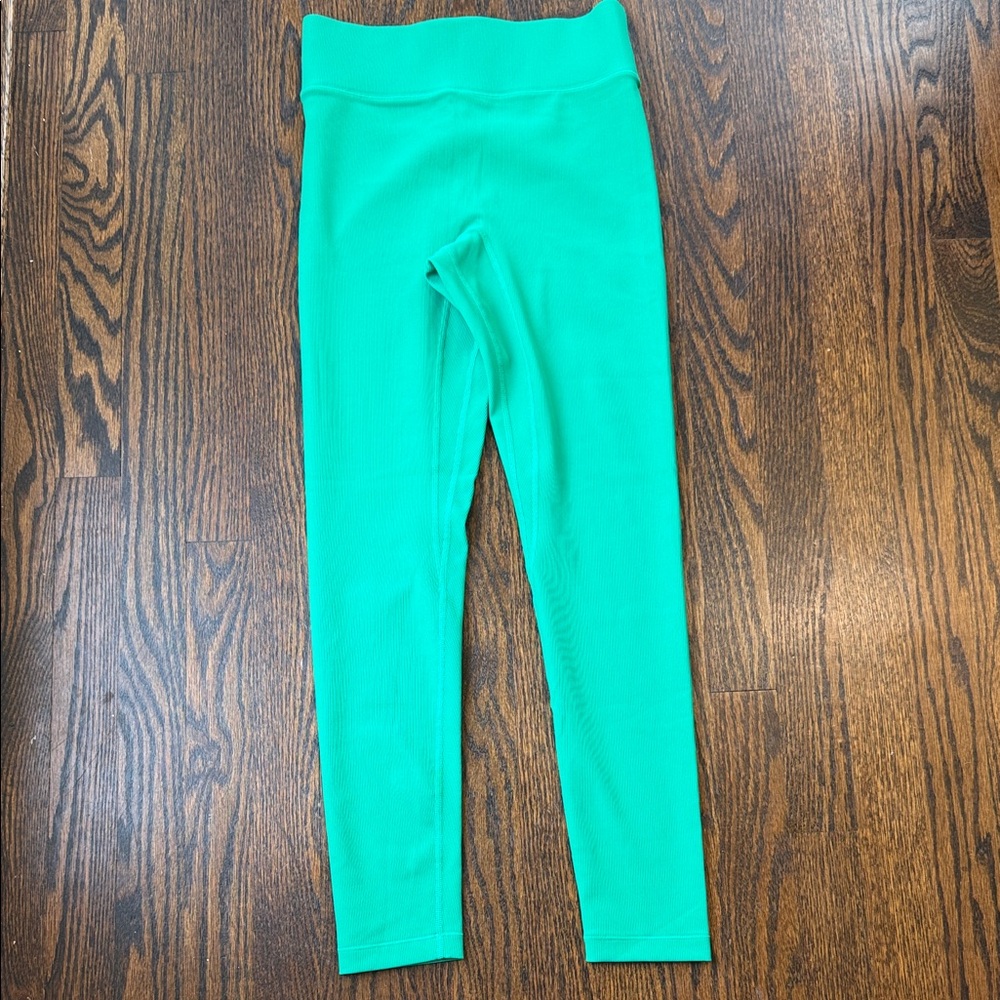 All Access NYC women’s size small bright green ribbed leggings